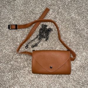 Brown Leather Versatile Bag